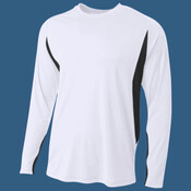 Men's Long Sleeve Color Block T-Shirt