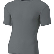 Adult Polyester Spandex Short Sleeve Compression T-Shirt