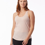 Ladies' Shirttail Satin Jersey Tank