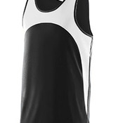 Adult Wicking Polyester Sleeveless Jersey with Contrast Inserts