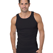 Men's 6.1 oz., 100% Ringspun Cotton 2x1 Ribbed Tank Top