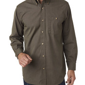 Men's Tall Nailhead Long-Sleeve Woven Shirt