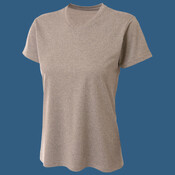 Ladies' Topflight Heather V-Neck T-Shirt